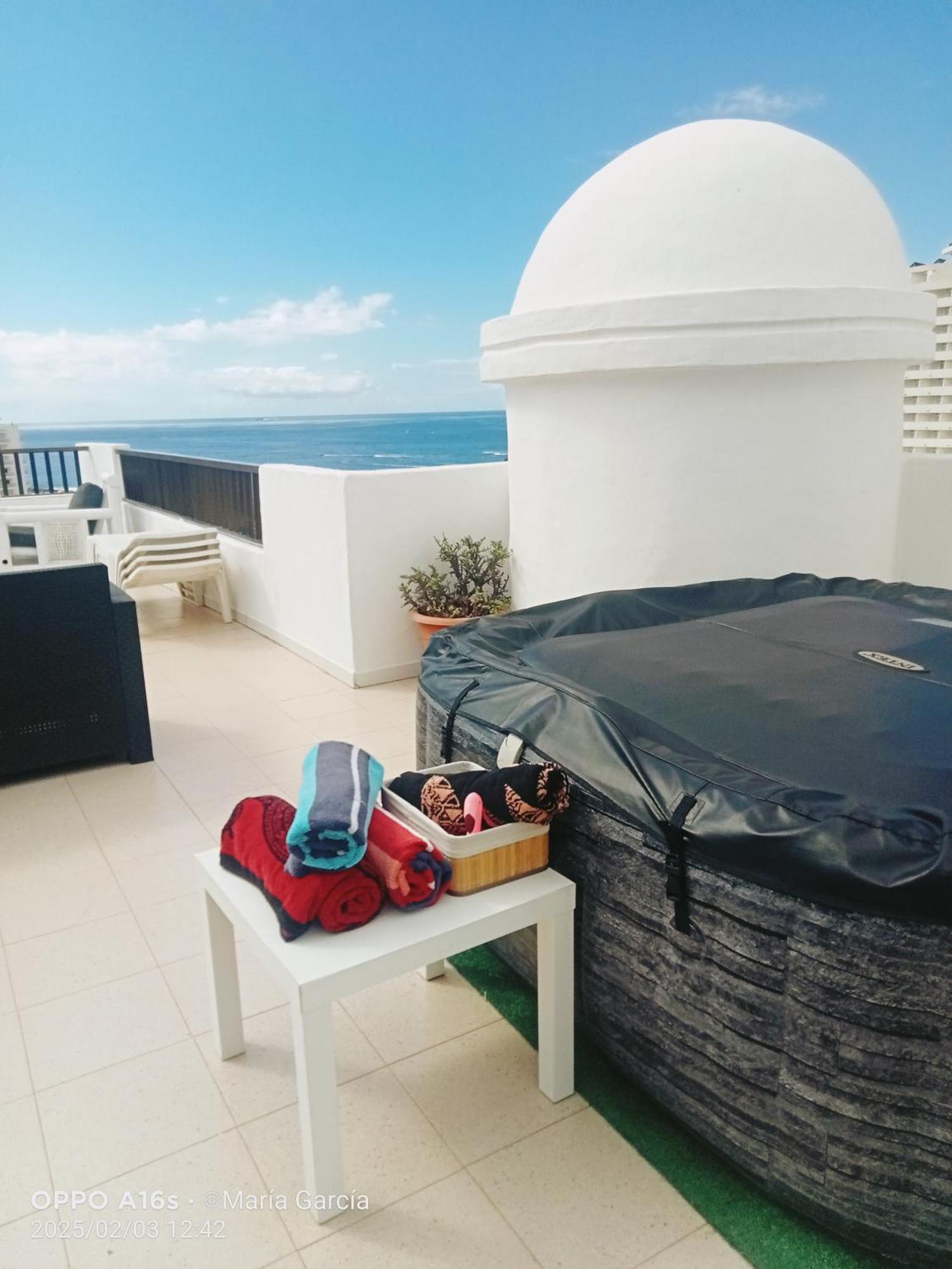 شقة Penthouse Sea View Jacuzzy Terrace & Pool Playa Feñabe المظهر الخارجي الصورة