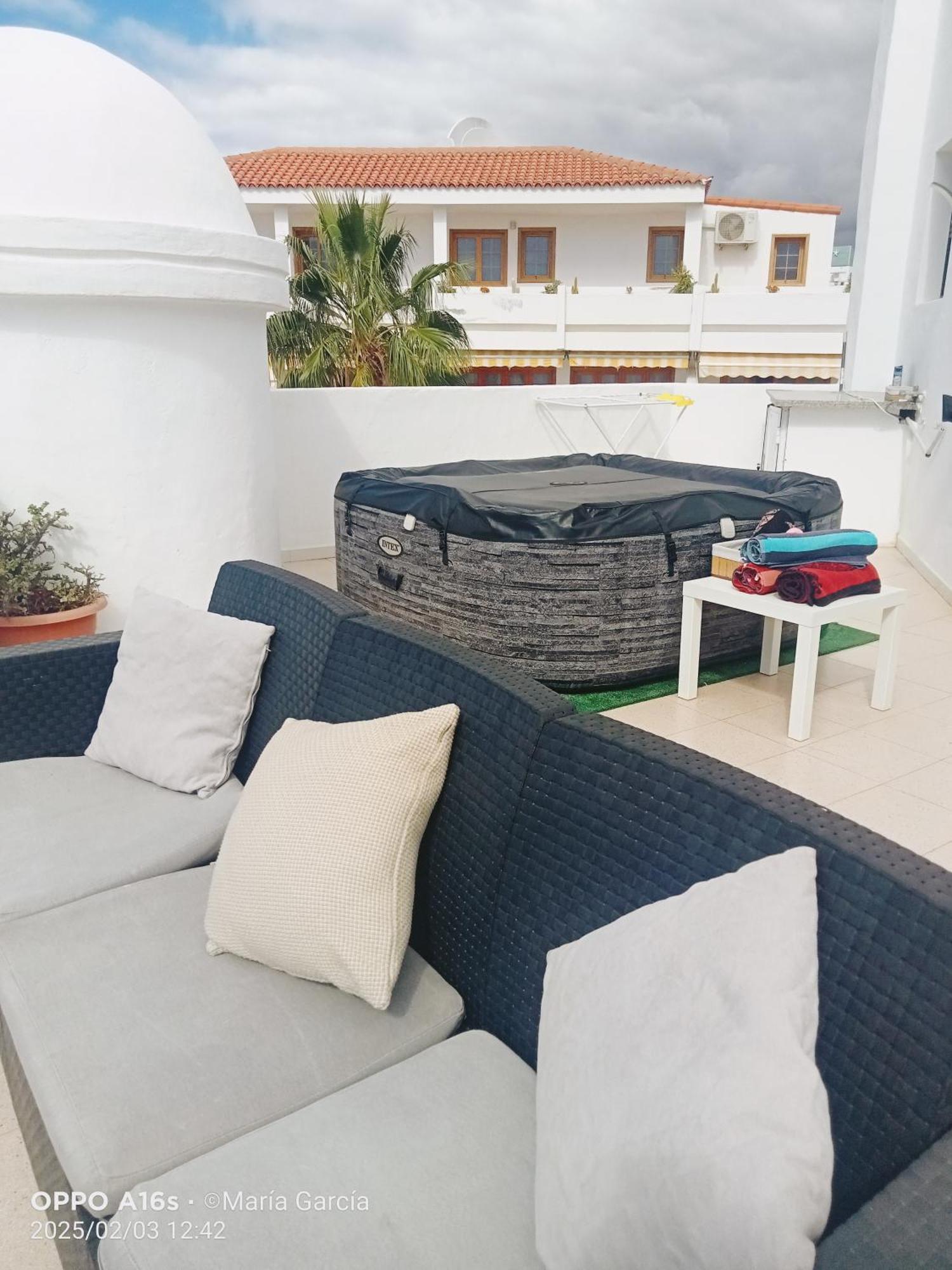 شقة Penthouse Sea View Jacuzzy Terrace & Pool Playa Feñabe المظهر الخارجي الصورة
